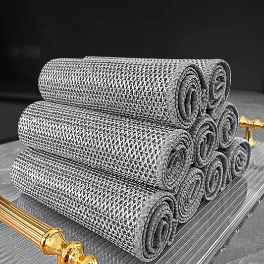 Metal Wire Cleaning Cloth, Mesh Cloth, Non Greasy, Quick Drying, Multi-Purpose Brush, Bowl, Stove, Descaling, Replacing Steel Wi